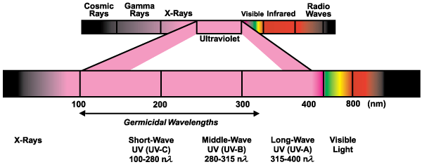 紫外线分类